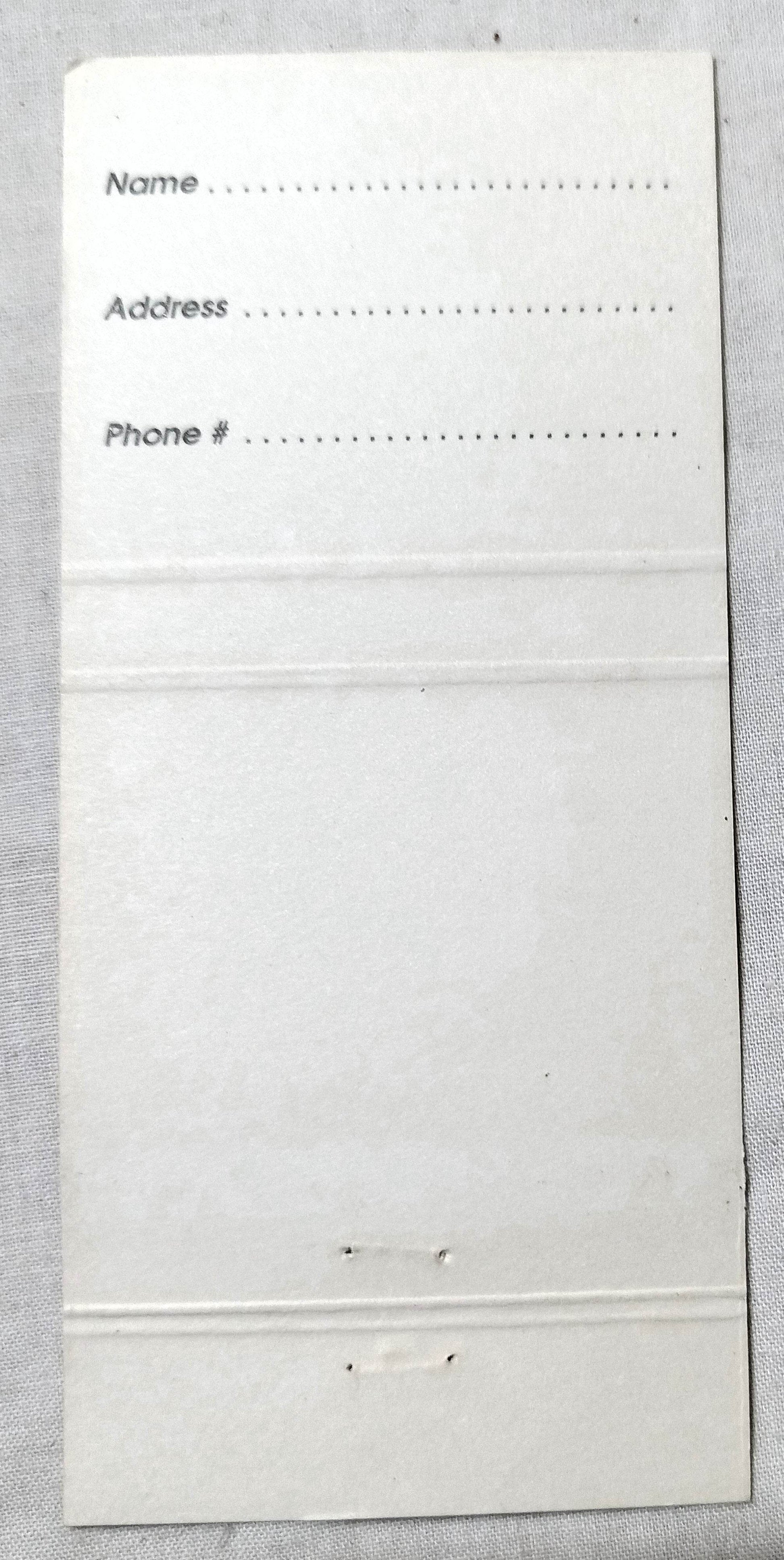 Mangos Restaurant Lounge Las Olas Ft Lauderdale Matchbook Cover 2000's - TulipStuff