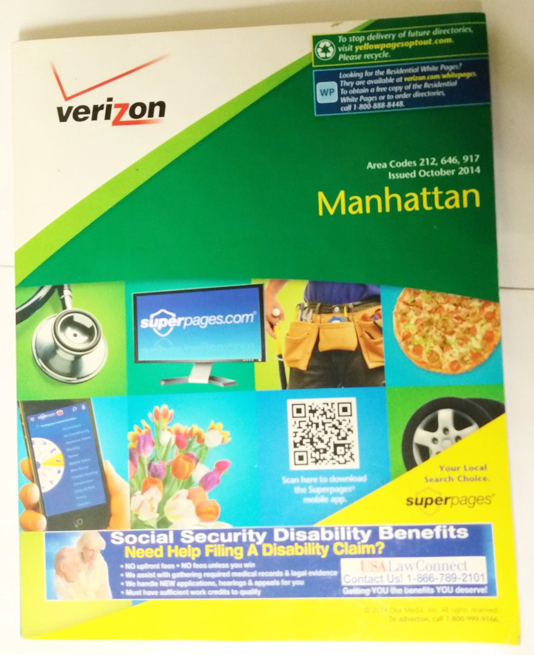 Manhattan Verizon SuperPages Telephone Book New York City 2014 - TulipStuff