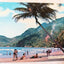 Maracas Bay Beach Trinidad British West Indies Postcard Late 1950's - TulipStuff