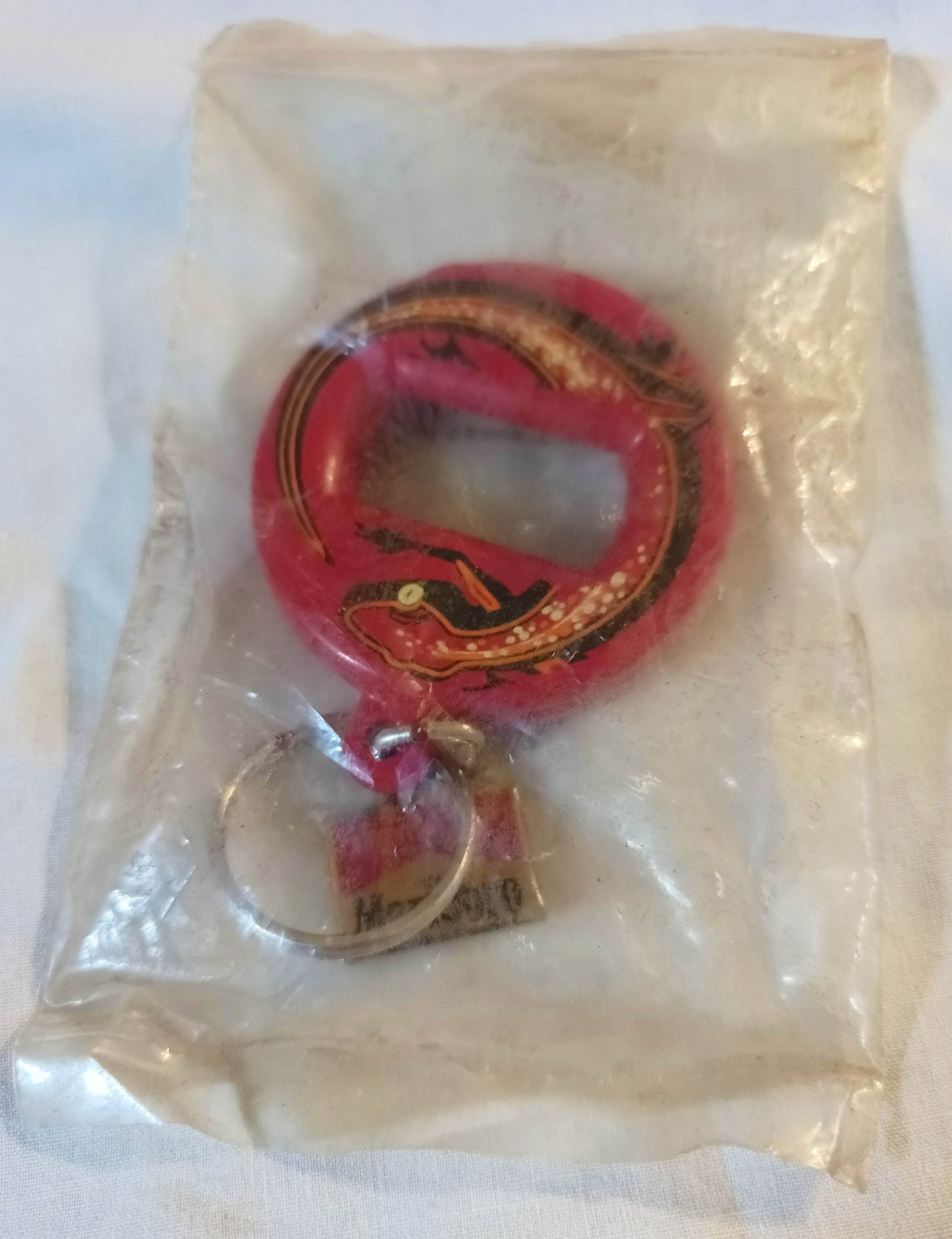 Marlboro Adventure Team Red Lizard Bottle Opener Key Ring 1990's Metal - TulipStuff