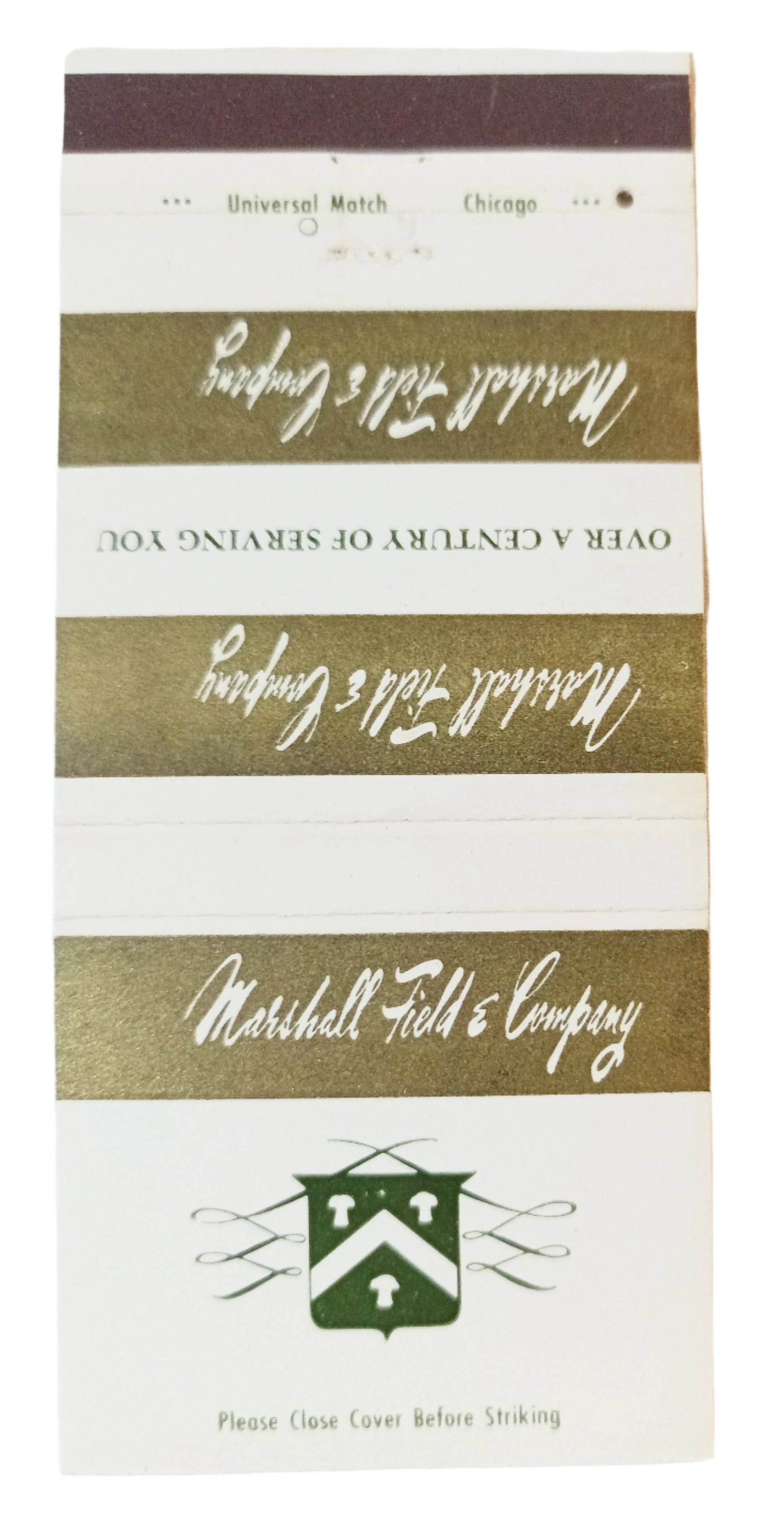 Marshall Field Department Stores Restaurants Matchbook Cover 1950's - TulipStuff