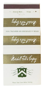 Marshall Field Department Stores Restaurants Matchbook Cover 1950's - TulipStuff