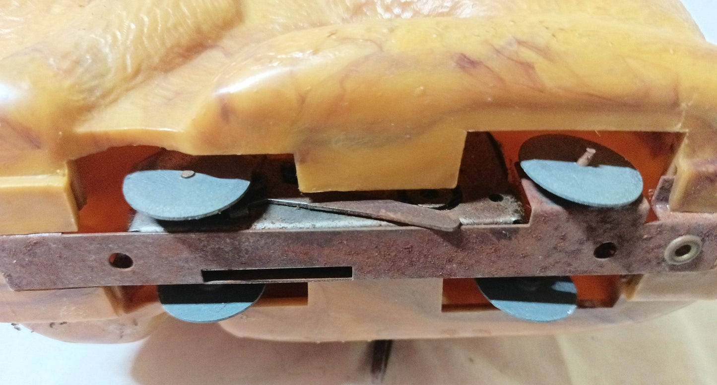 Marx Wind-Up Mechanical Rabbit Toy 8-inches 1950's Working - TulipStuff