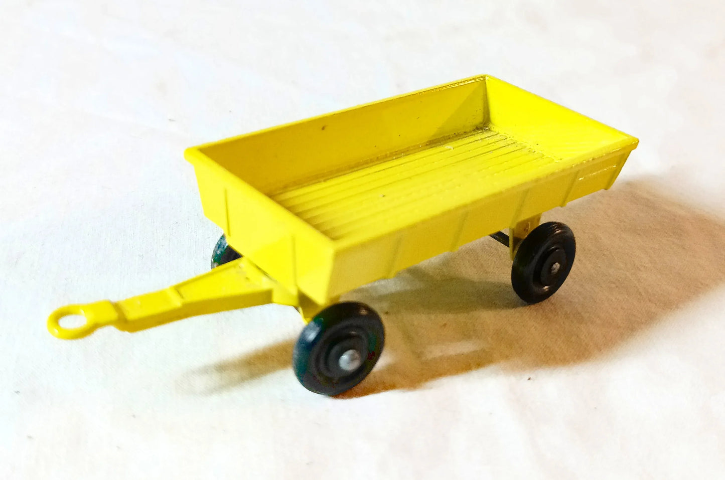 Lesney Matchbox Hay Trailer Yellow TP-2 Farm Toy England 1976 - TulipStuff