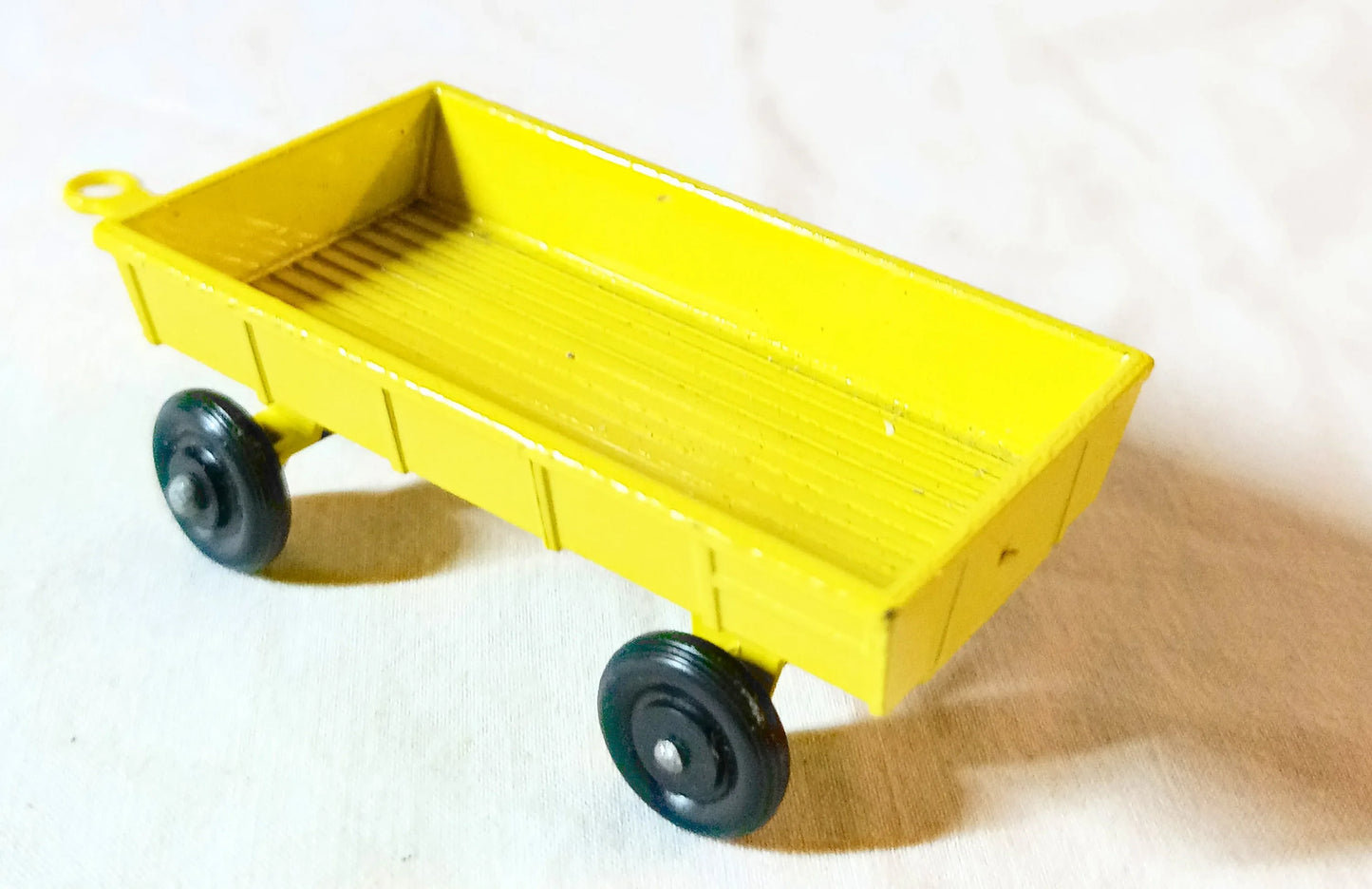 Lesney Matchbox Hay Trailer Yellow TP-2 Farm Toy England 1976 - TulipStuff