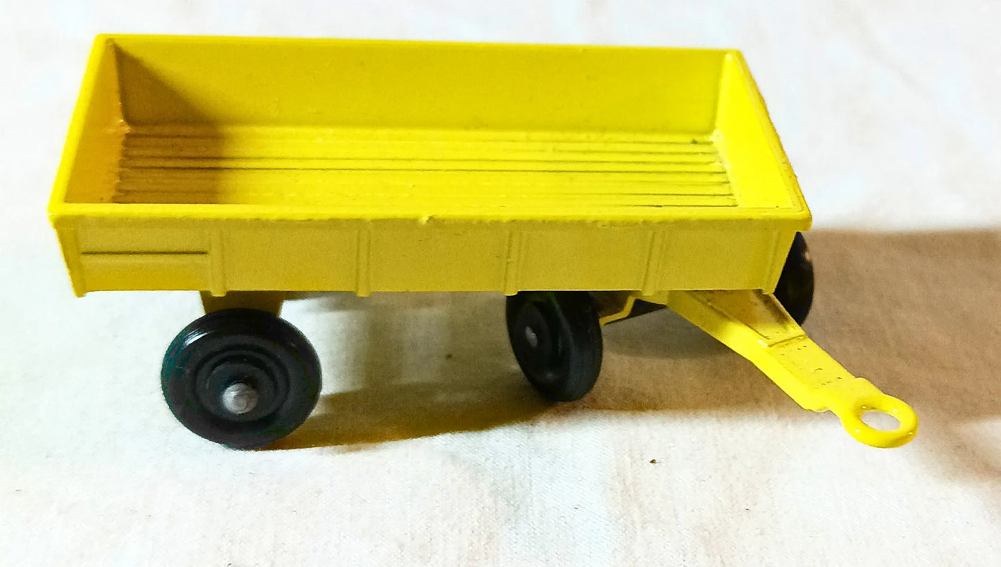Lesney Matchbox Hay Trailer Yellow TP-2 Farm Toy England 1976 - TulipStuff