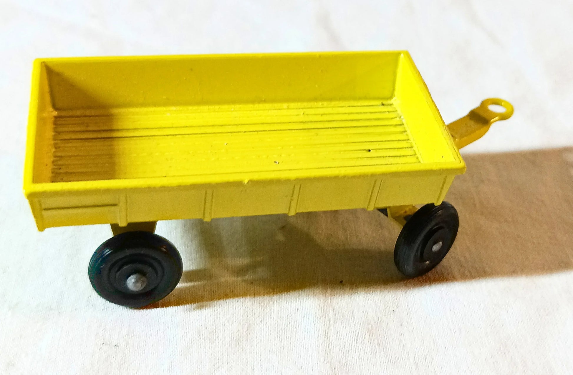 Lesney Matchbox Hay Trailer Yellow TP-2 Farm Toy England 1976 - TulipStuff