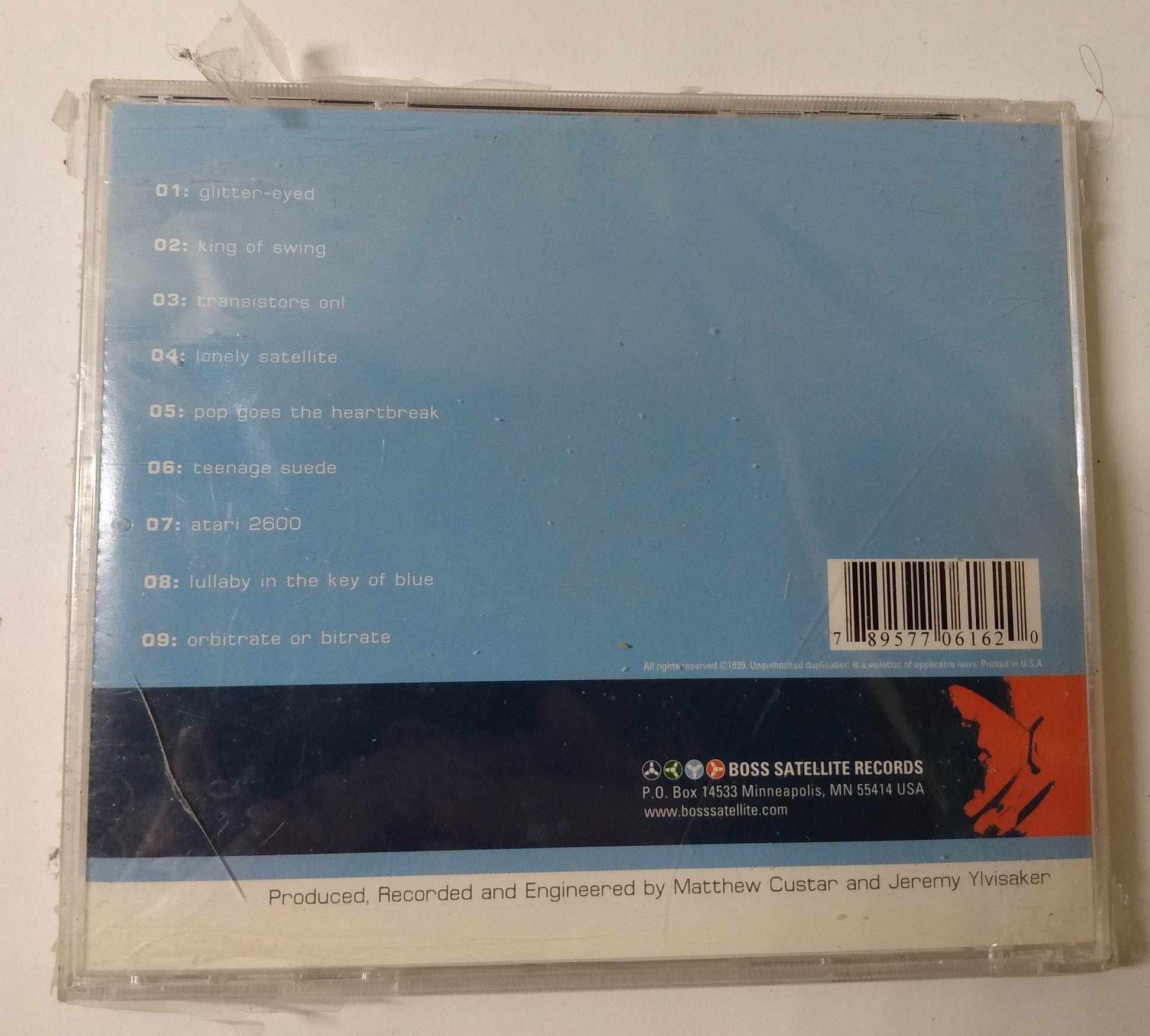 Matthew Custar Lullabies In The Key Of Blue Indie Rock Album CD 2001 - TulipStuff