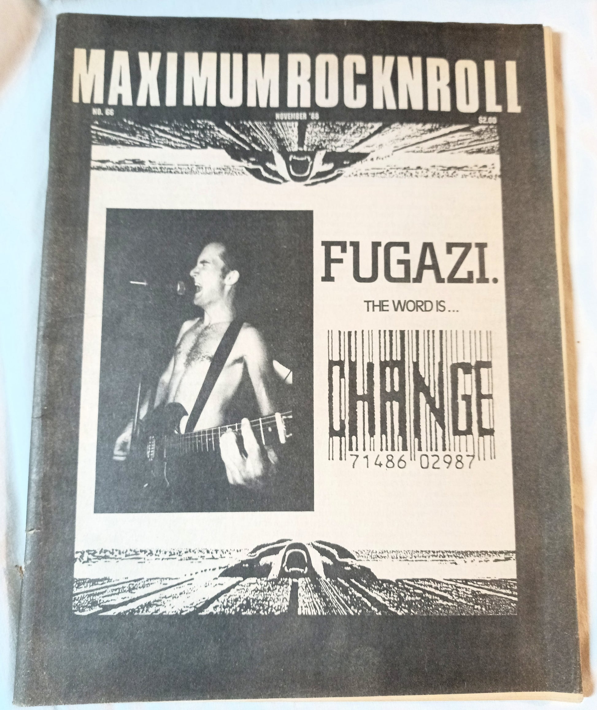 Maximum Rock N Roll Issue 66 November 1988 Fugazi Danbert Nobacon - TulipStuff