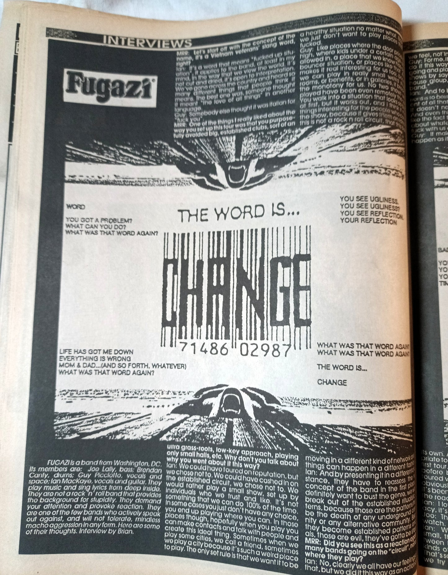 Maximum Rock N Roll Issue 66 November 1988 Fugazi Danbert Nobacon - TulipStuff