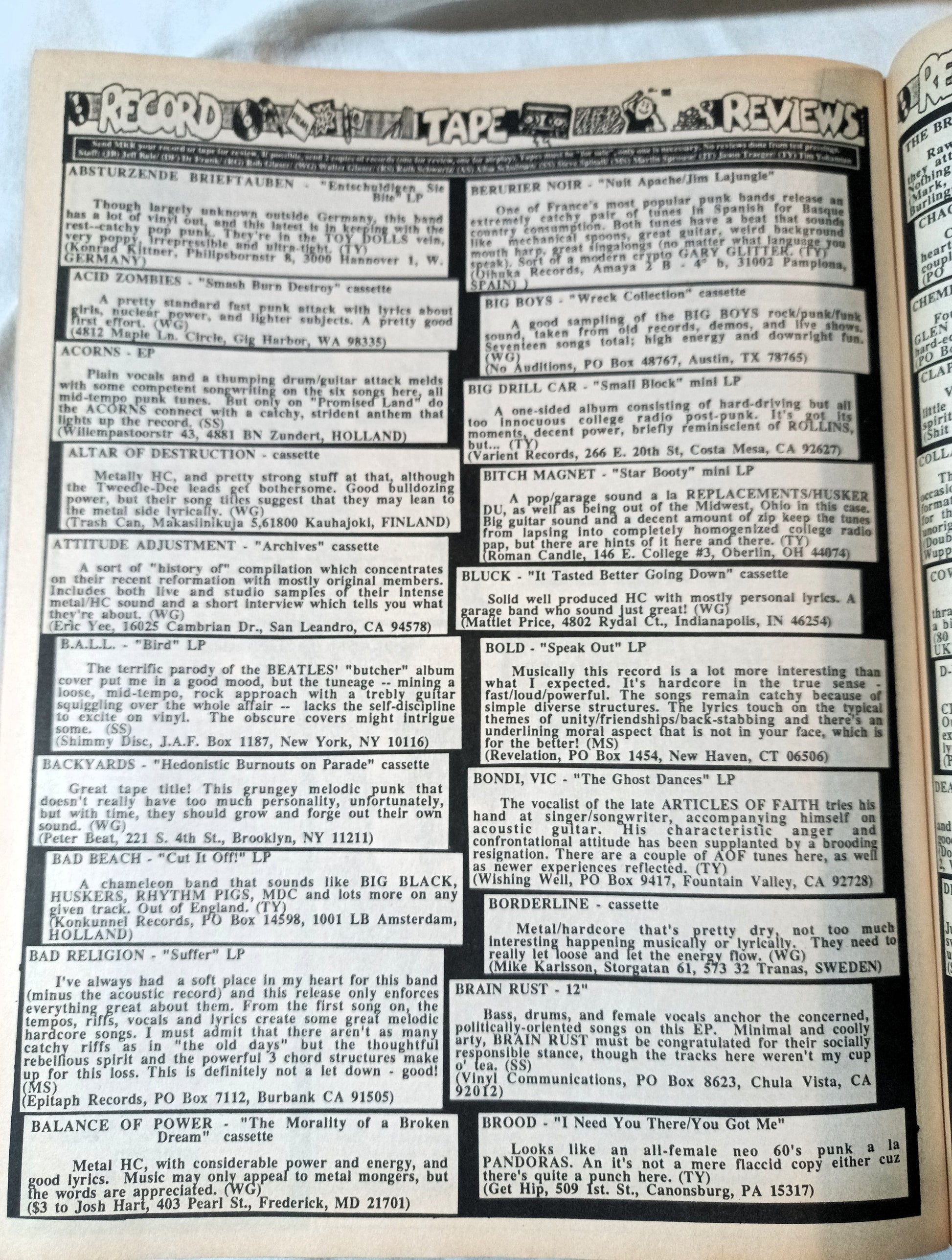 Maximum Rock N Roll Issue 66 November 1988 Fugazi Danbert Nobacon - TulipStuff