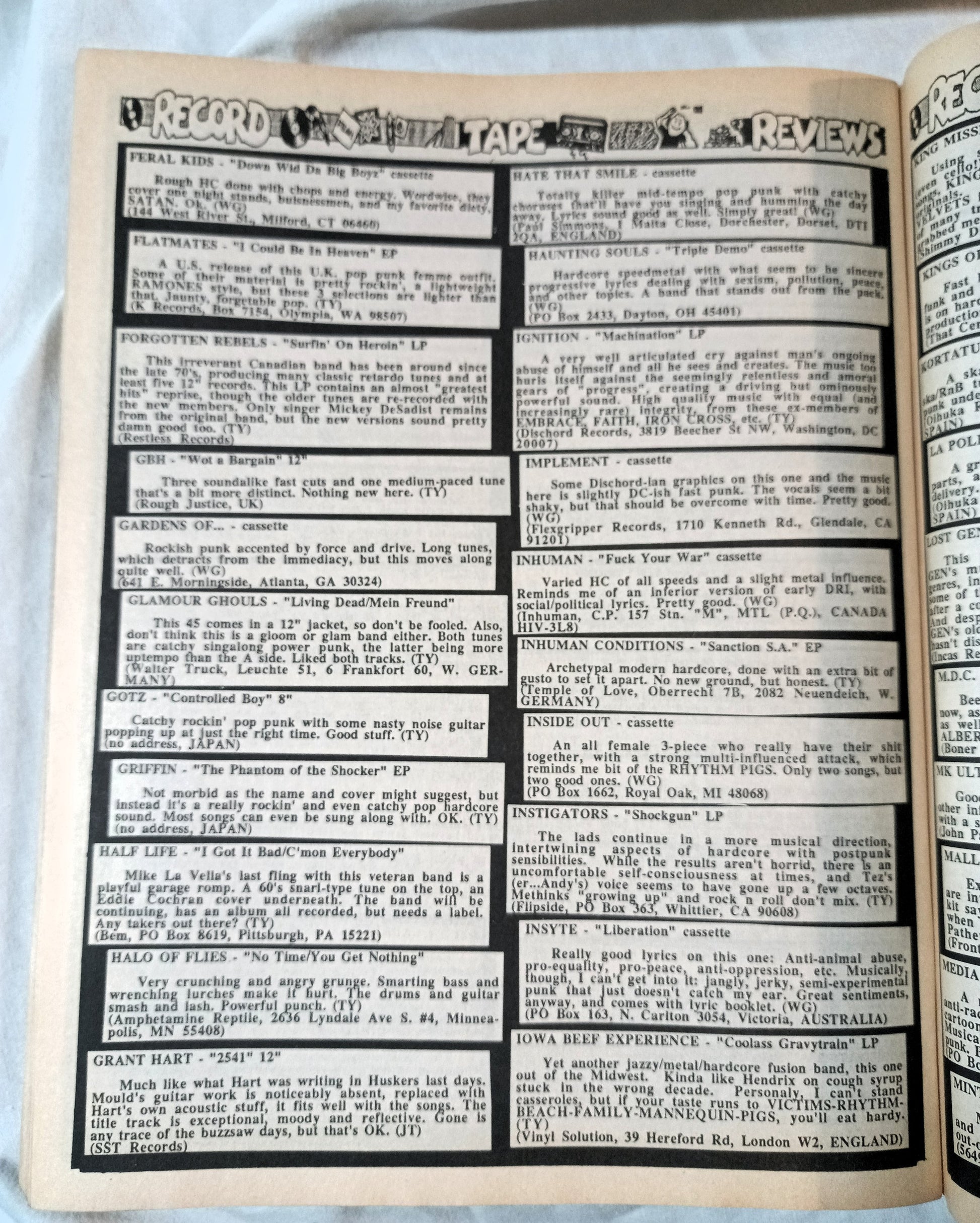 Maximum Rock N Roll Issue 66 November 1988 Fugazi Danbert Nobacon - TulipStuff