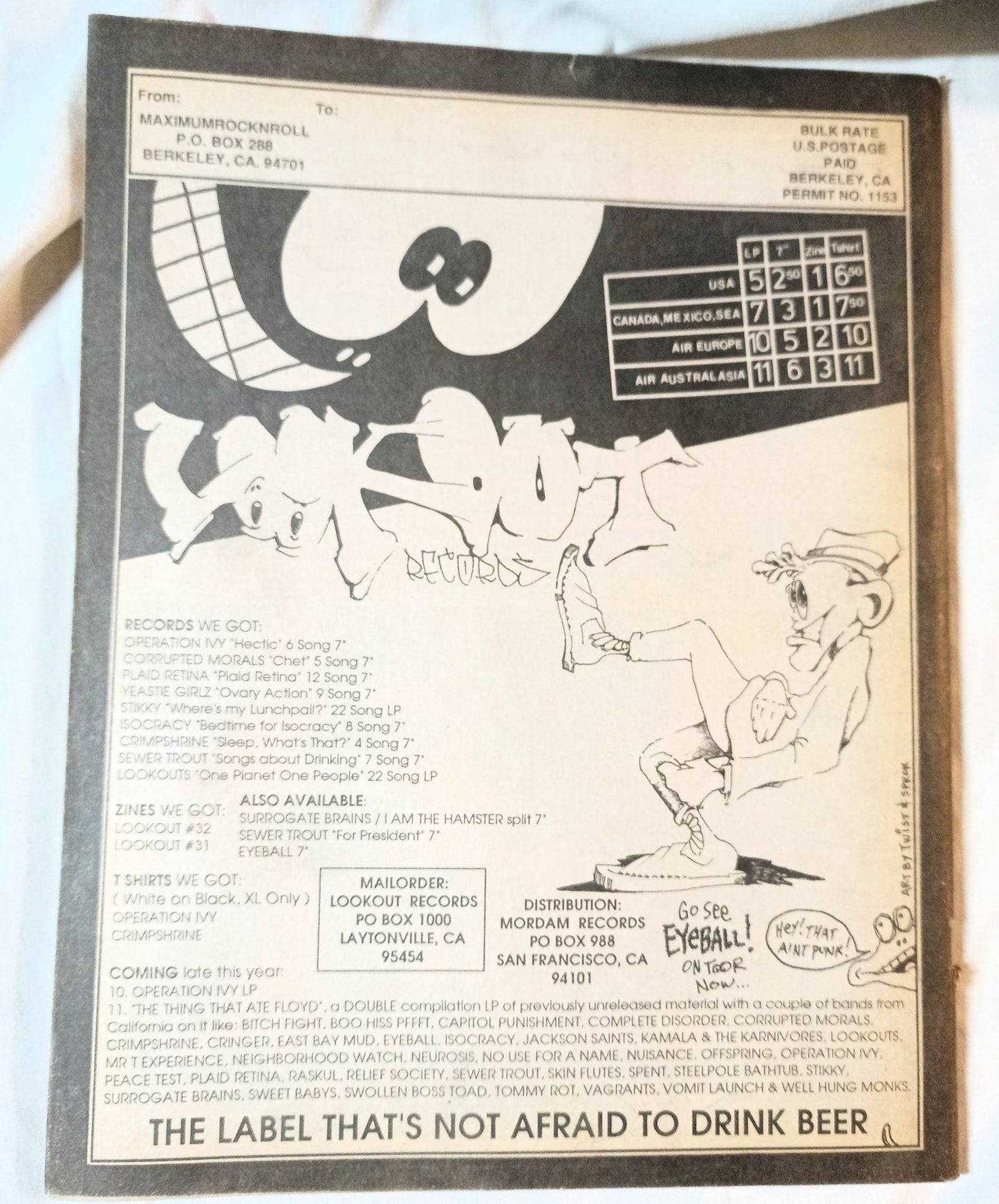 Maximum Rock N Roll Issue 66 November 1988 Fugazi Danbert Nobacon - TulipStuff