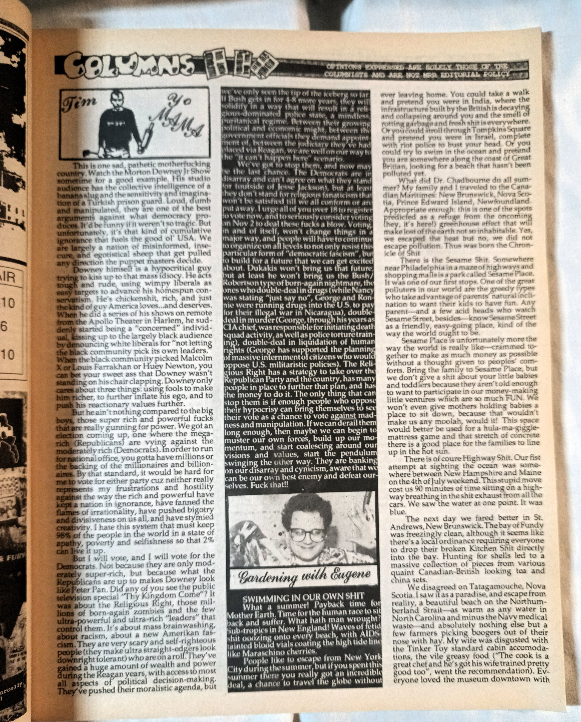 Maximum Rock N Roll Issue 66 November 1988 Fugazi Danbert Nobacon - TulipStuff