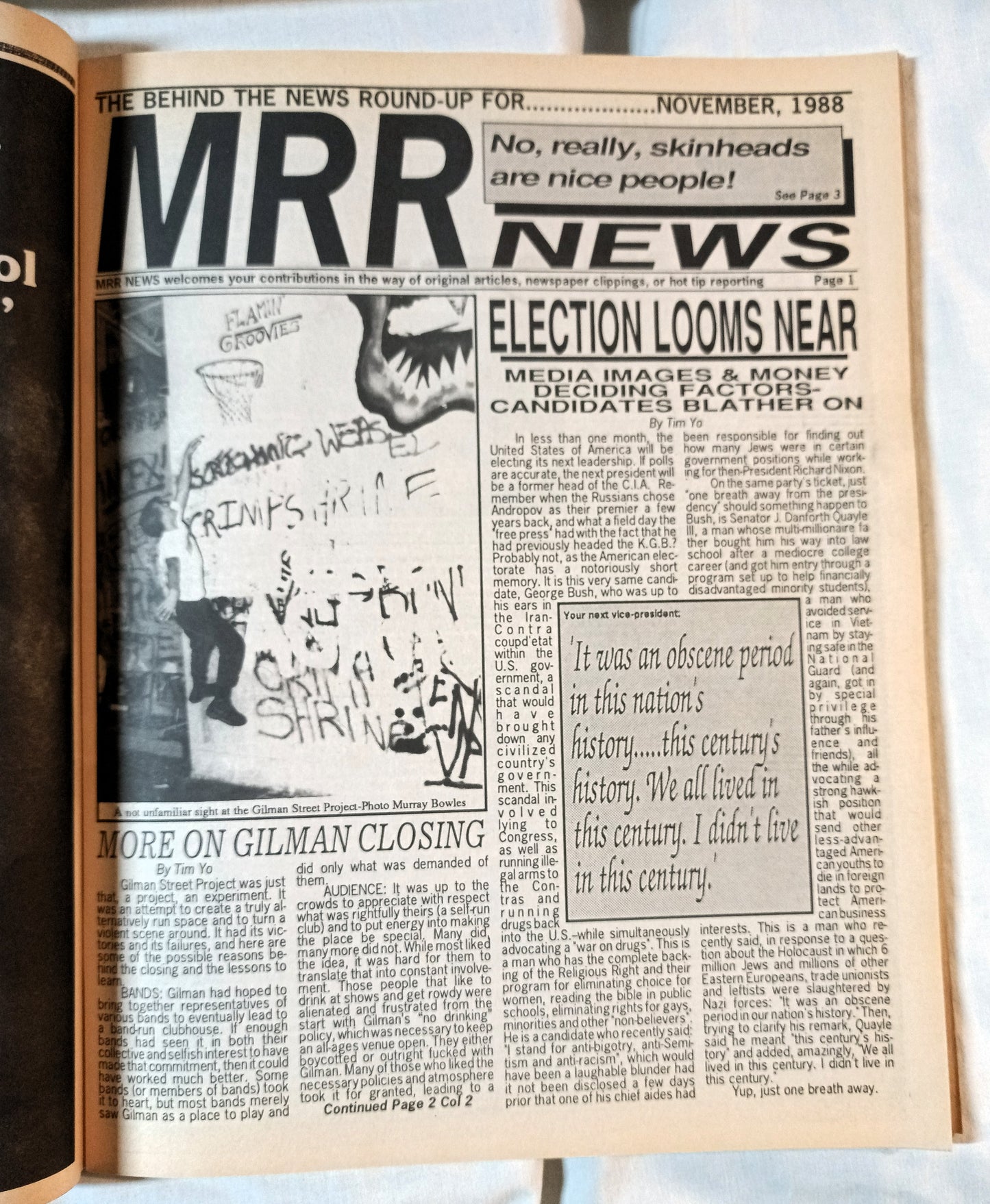 Maximum Rock N Roll Issue 66 November 1988 Fugazi Danbert Nobacon - TulipStuff