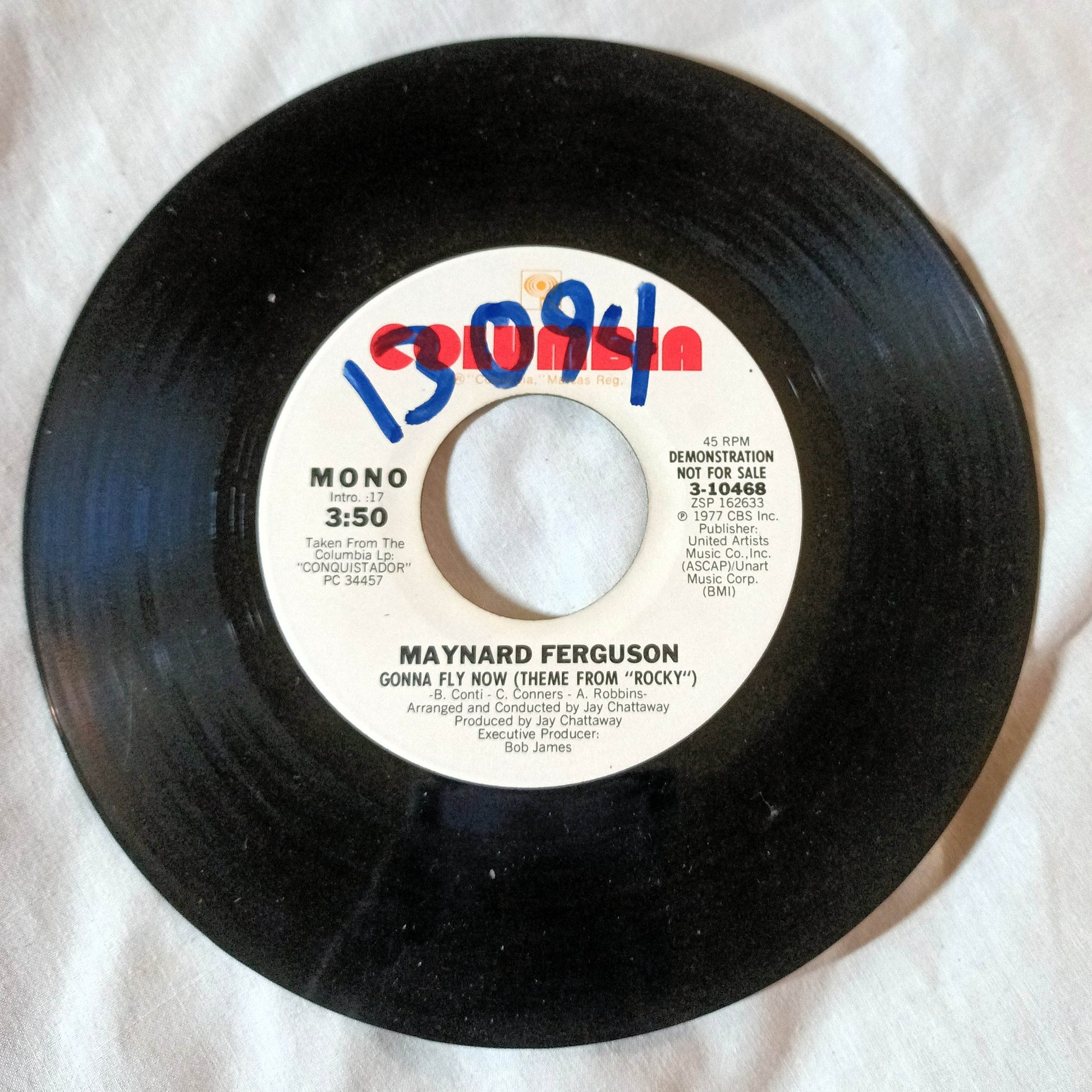 Maynard Ferguson Gonna Fly Now Theme From Rocky 7" Vinyl 1977 Promo - TulipStuff