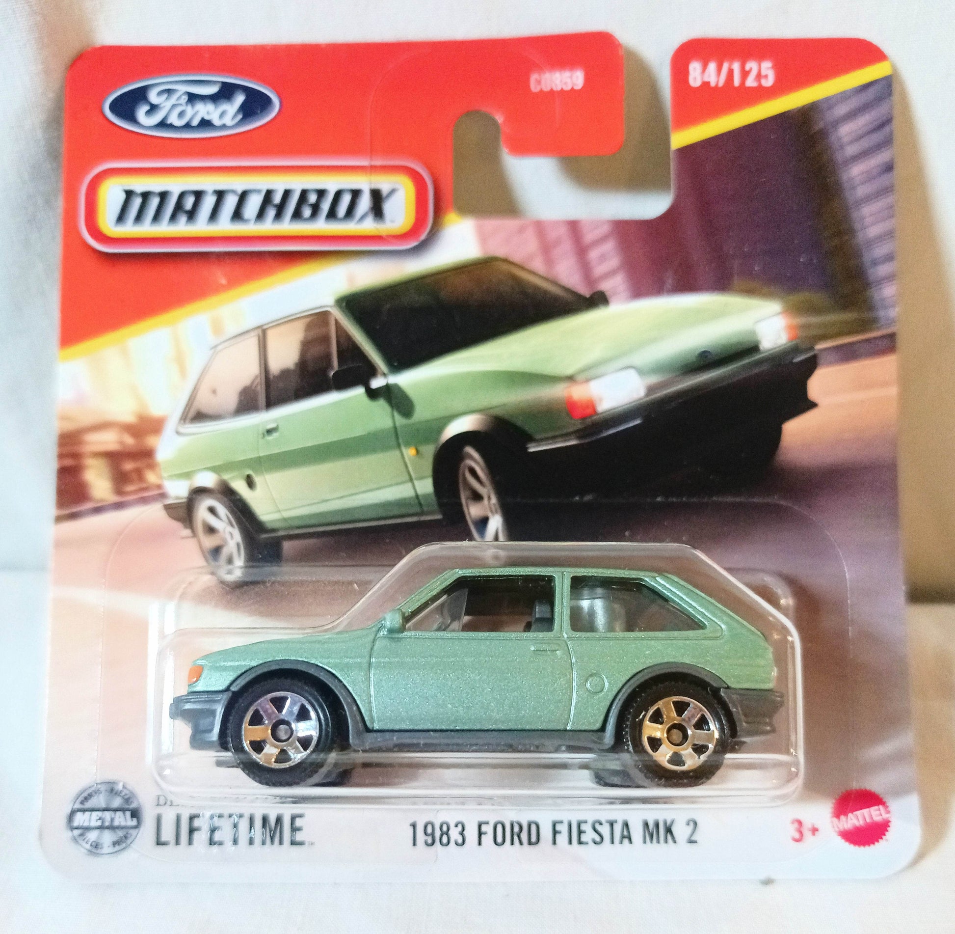 Matchbox 2025 MB84 - 1983 Ford Fiesta MK 2 International Short Card - TulipStuff