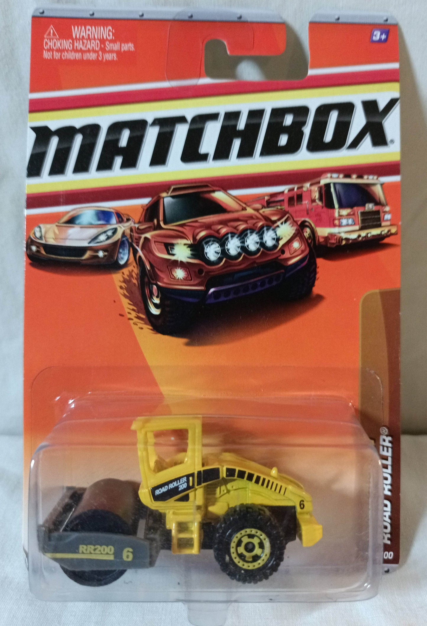 Matchbox #37 Road Roller Construction Series Yellow 2010 - TulipStuff