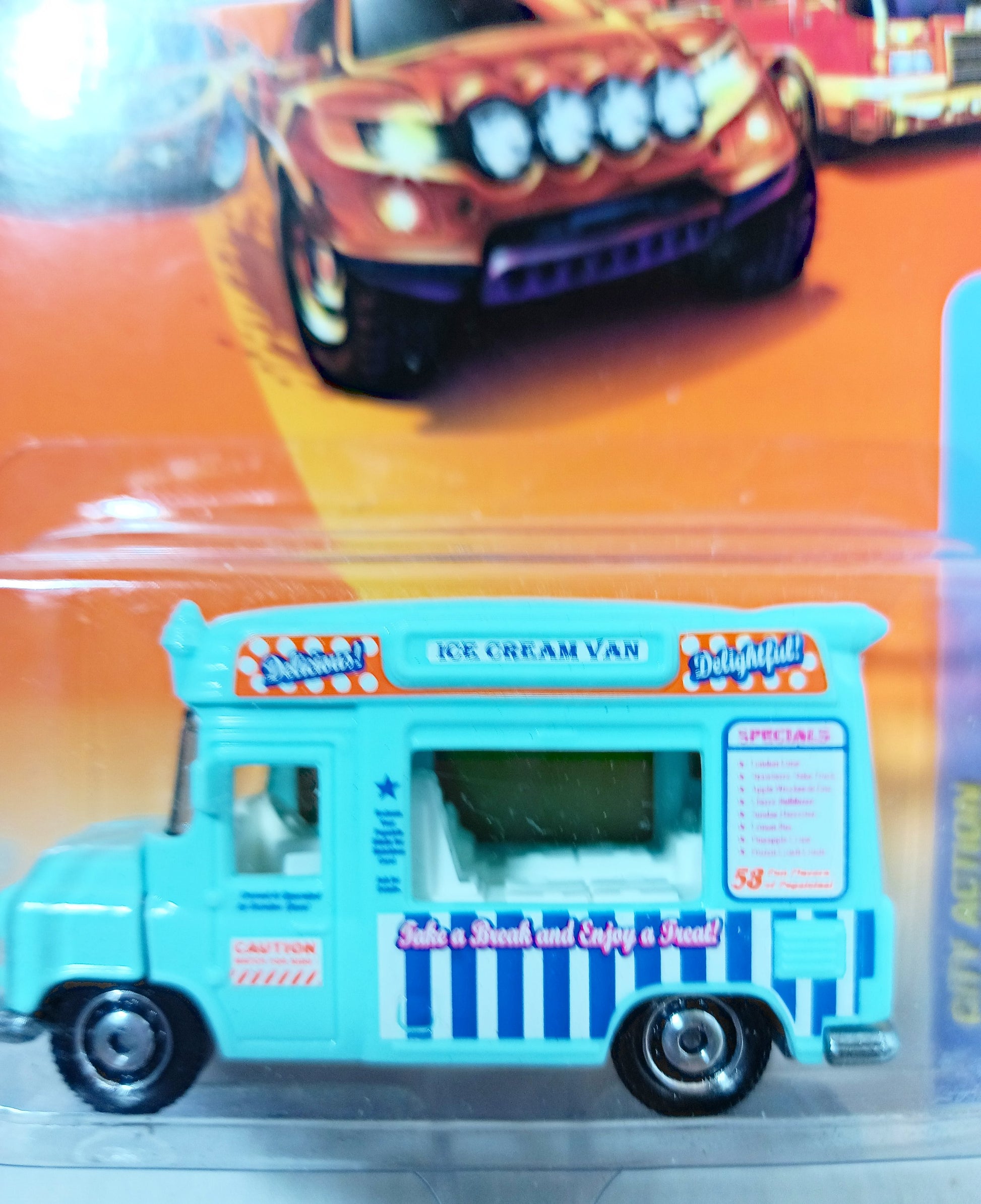 Matchbox #63 Ice Cream Van City Action Series Light Blue 2010 - TulipStuff