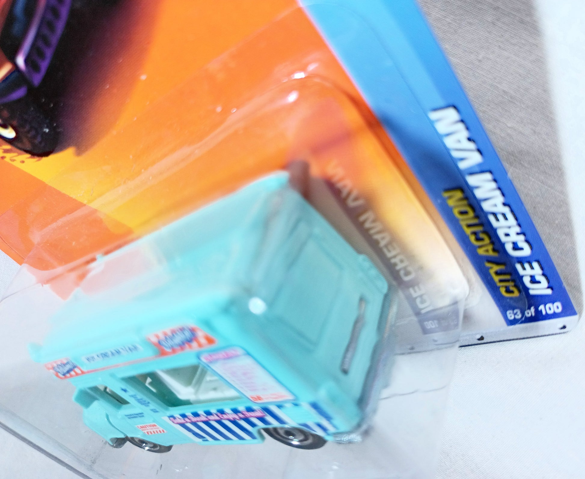 Matchbox #63 Ice Cream Van City Action Series Light Blue 2010 - TulipStuff