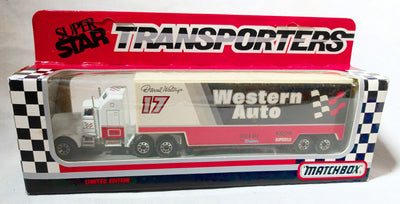 Matchbox Super Star Transporters 1991 Darrell Waltrip Western Auto - TulipStuff