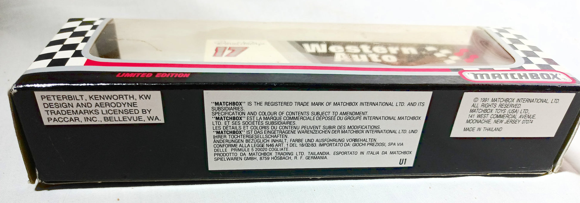 Matchbox Super Star Transporters 1991 Darrell Waltrip Western Auto - TulipStuff