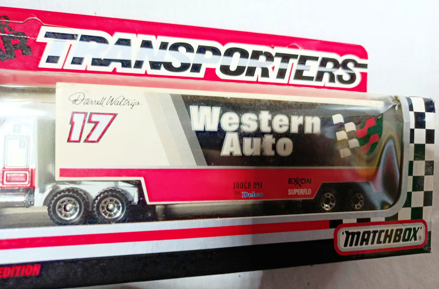 Matchbox Super Star Transporters 1991 Darrell Waltrip Western Auto - TulipStuff