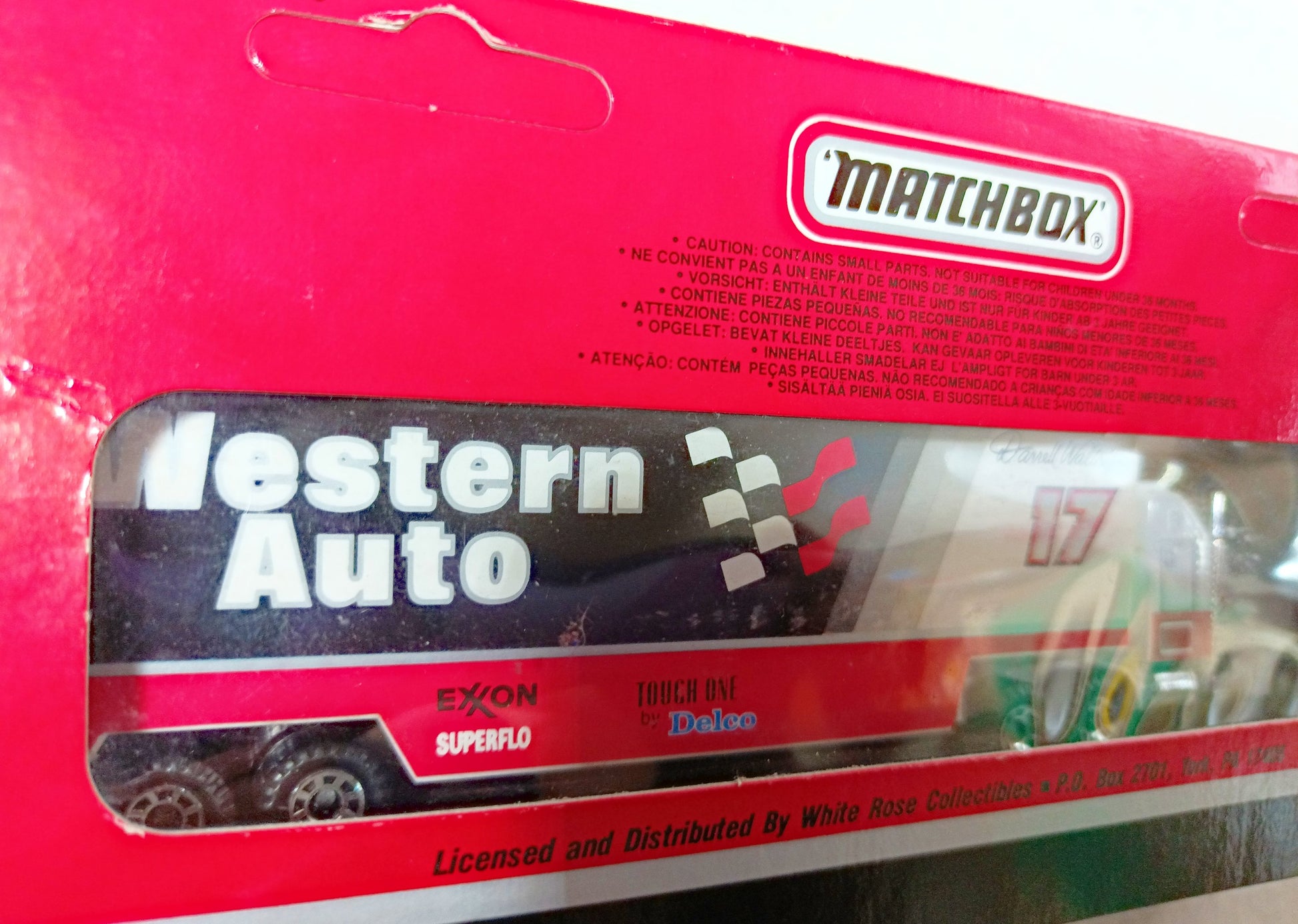 Matchbox Super Star Transporters 1991 Darrell Waltrip Western Auto - TulipStuff