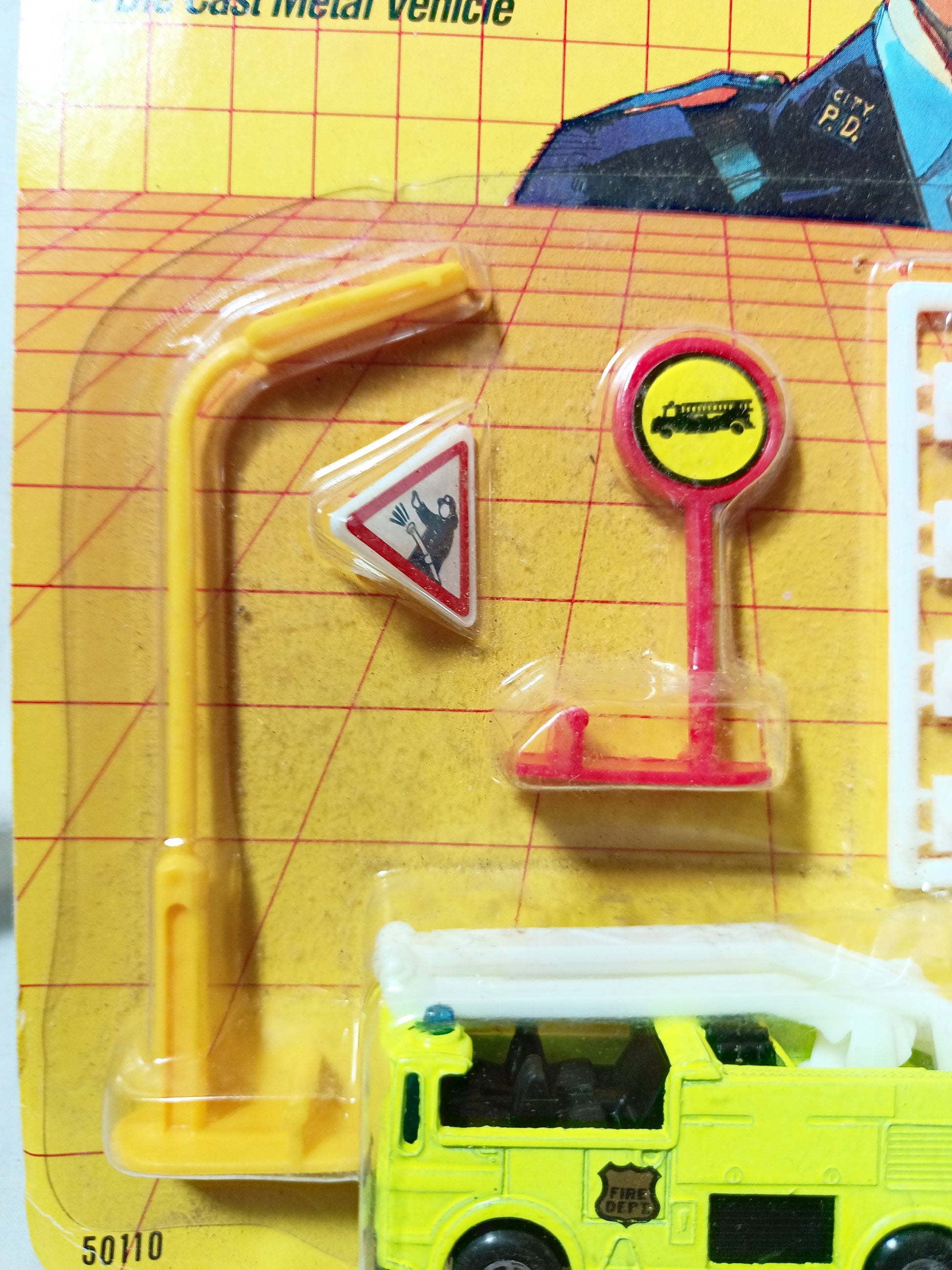 Matchbox Emergency Action Pack Snorkel Fire Truck 1990 - TulipStuff