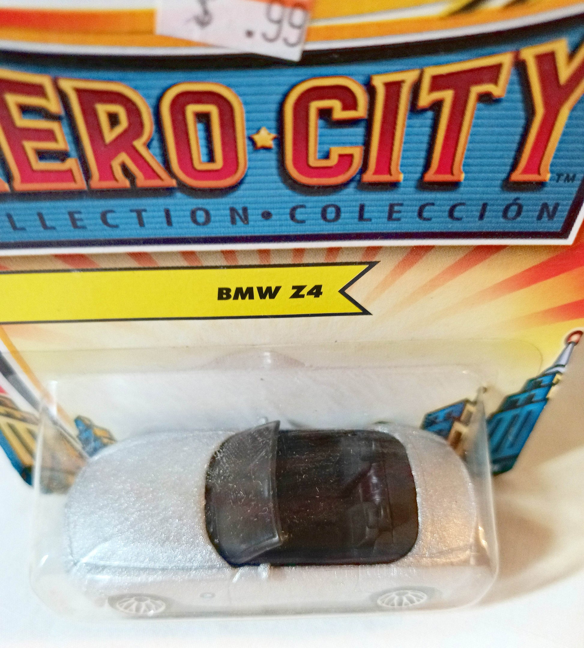 Matchbox #61 BMW Z4 Convertible Hero City Silver 2004 - TulipStuff