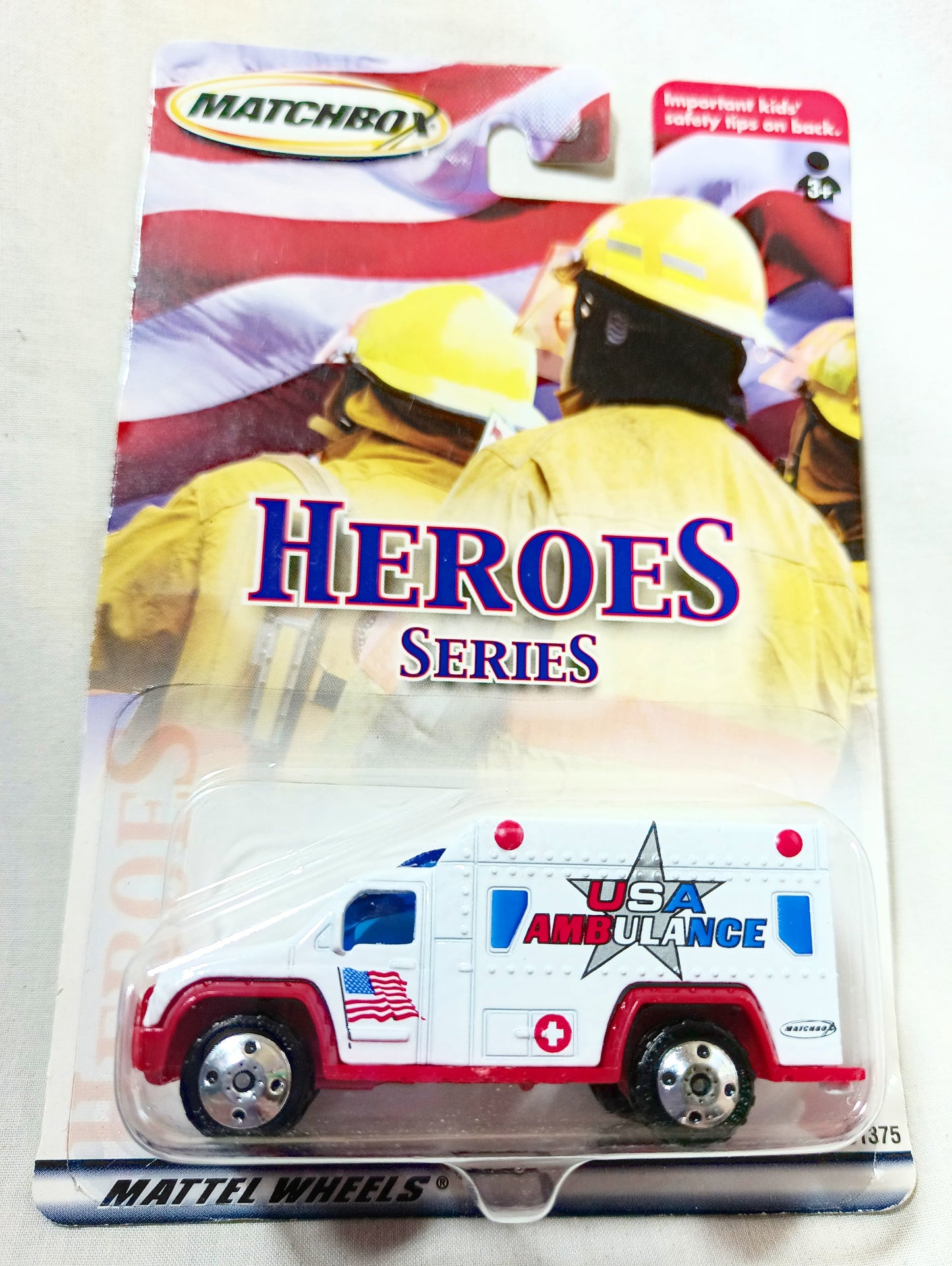 Matchbox Heroes Series USA Ambulance 2001 First Responders 9/11 - TulipStuff
