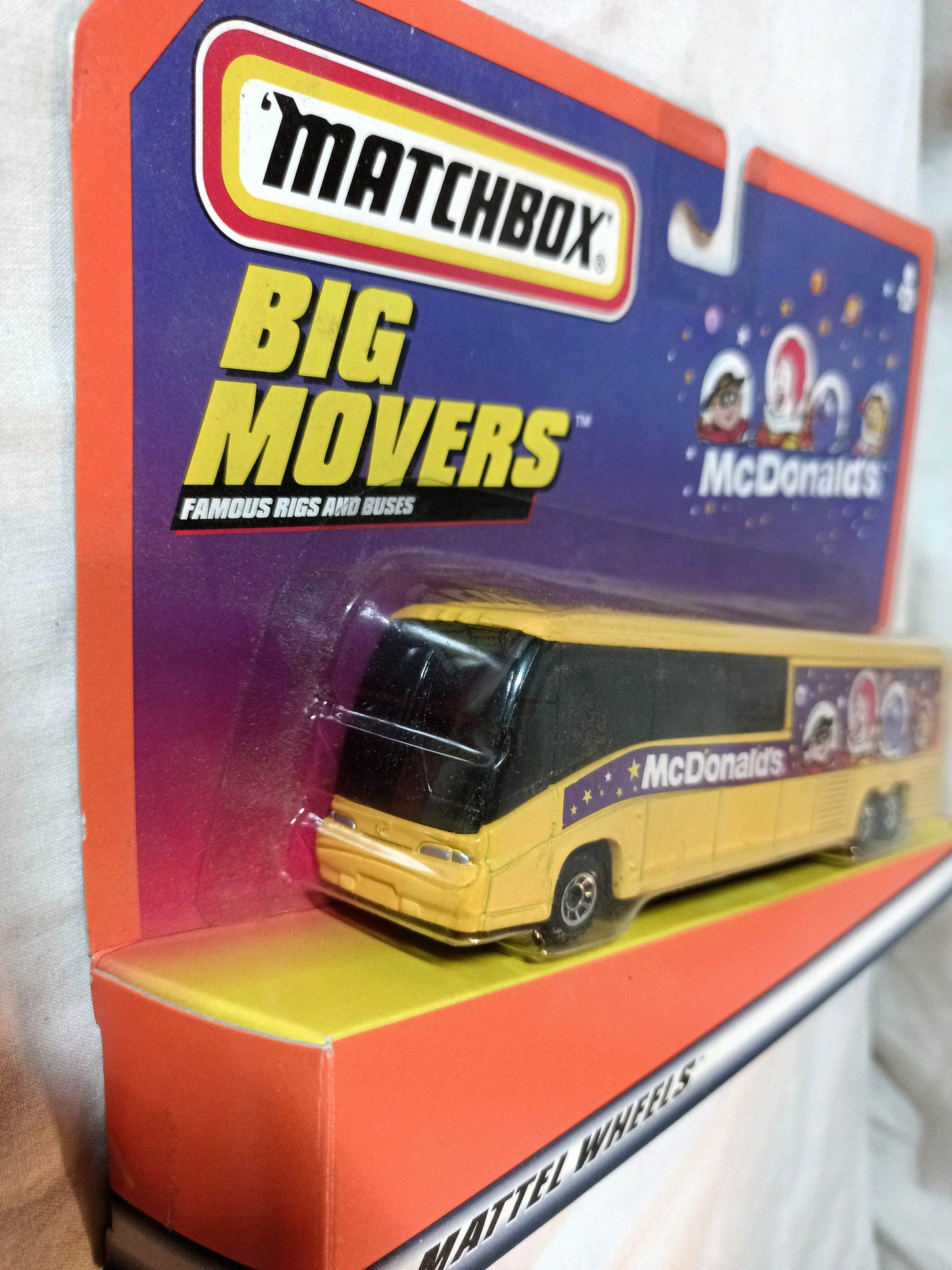 Matchbox Big Movers McDonald's MCL 102-EL3 Coach Bus 1999 - TulipStuff