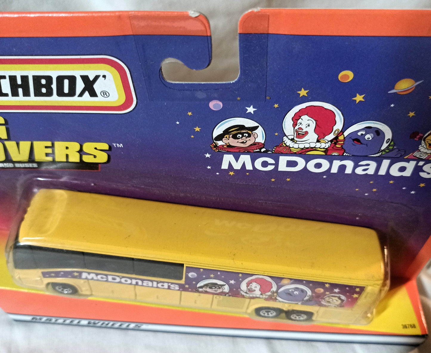Matchbox Big Movers McDonald's MCL 102-EL3 Coach Bus 1999 - TulipStuff