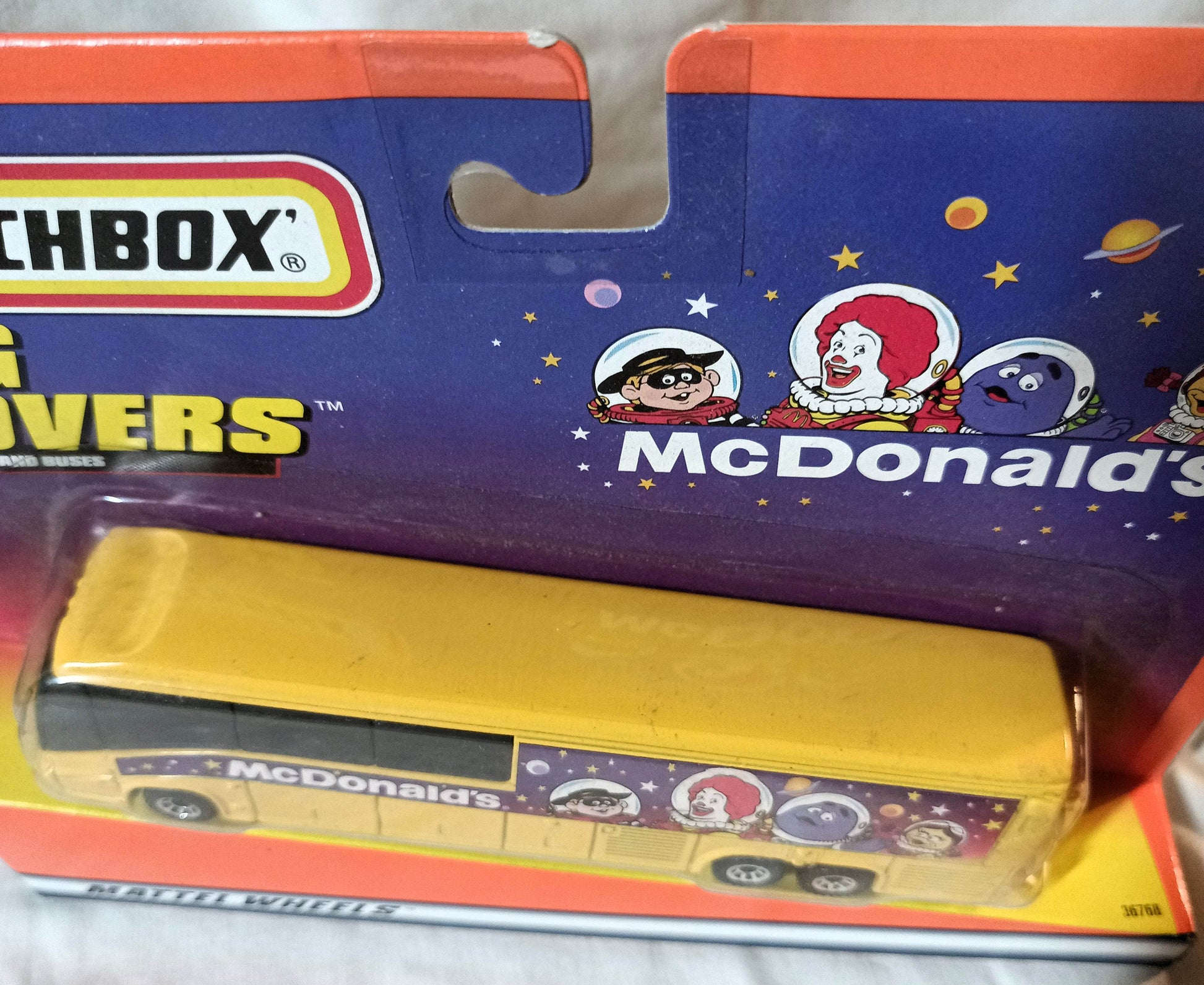 Matchbox Big Movers McDonald's MCL 102-EL3 Coach Bus 1999 - TulipStuff