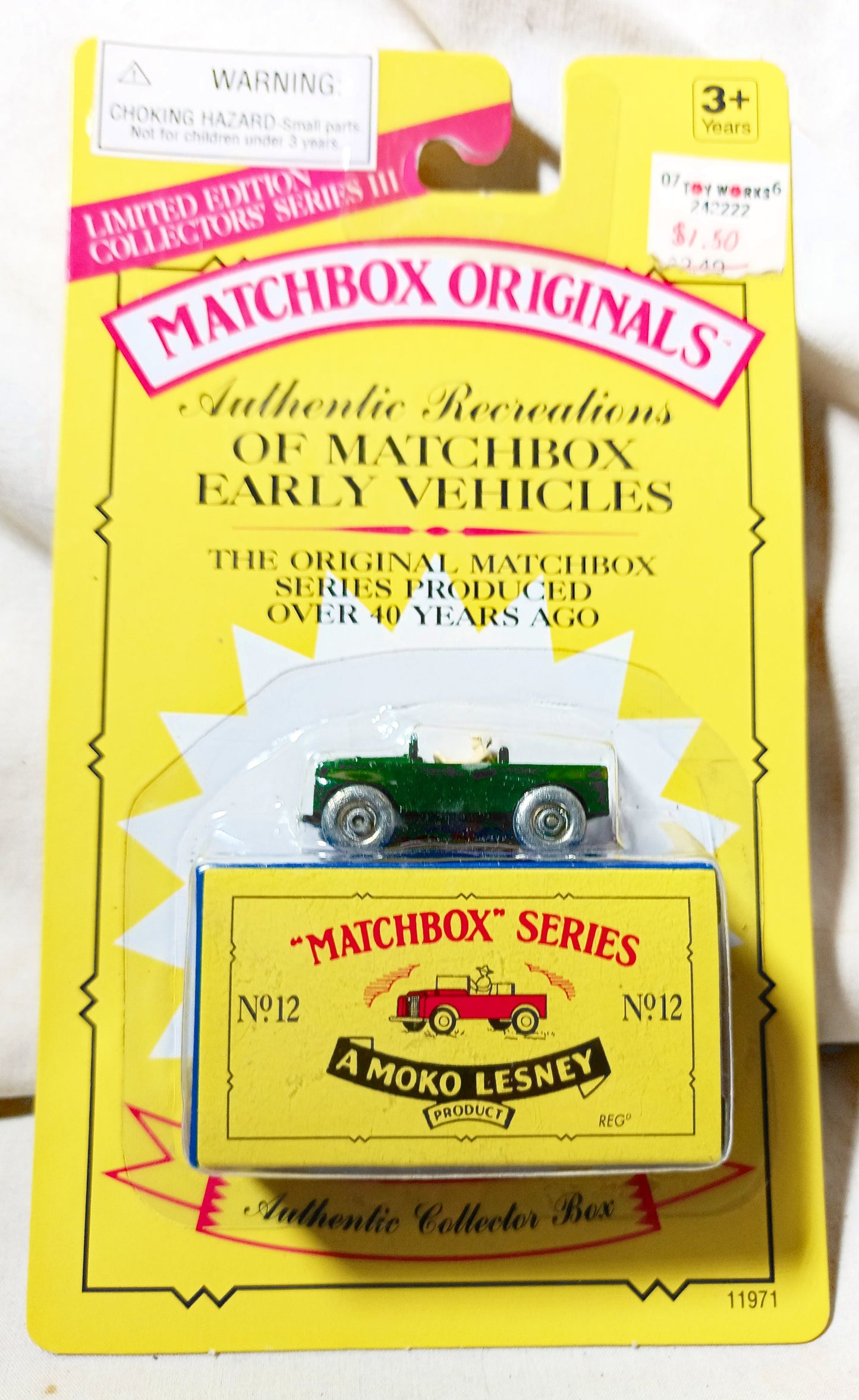 Matchbox Originals No. 12 Moko Lesney Land Rover 1993 - TulipStuff