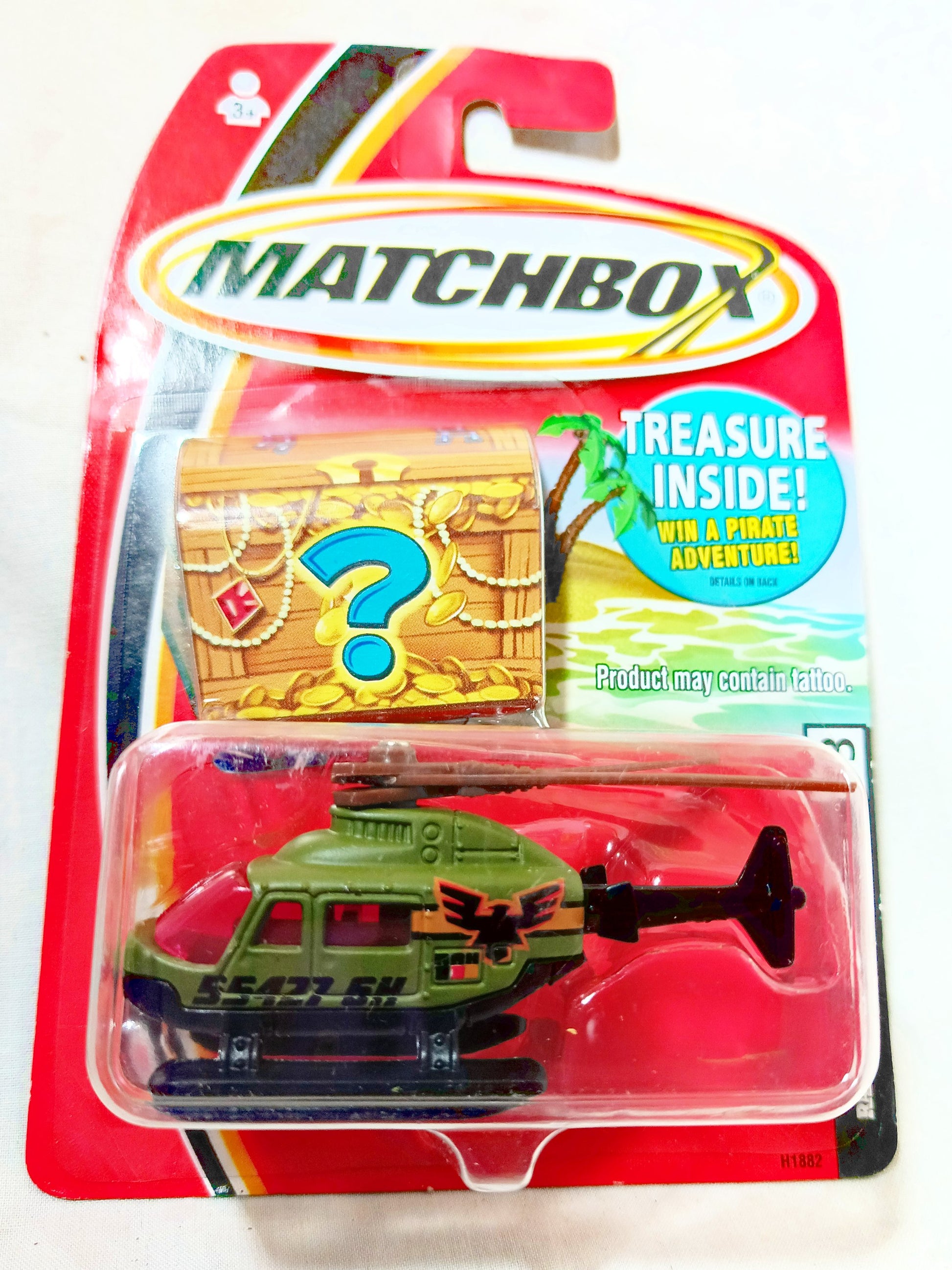 Matchbox #73 Rapid Rescue Helicopter Buried Treasure 2005 - TulipStuff