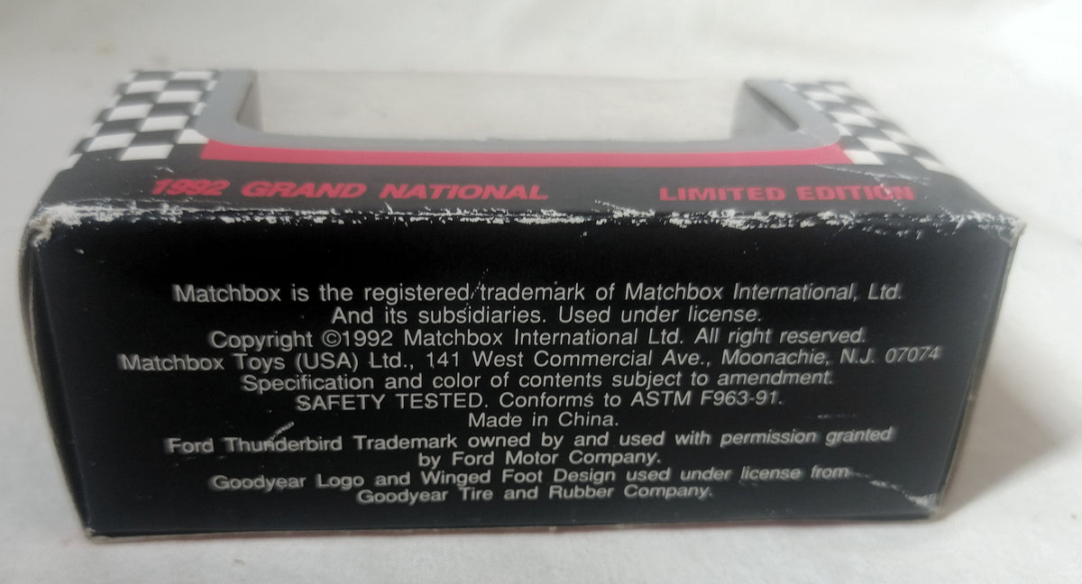 Matchbox Super Stars 1992 Grand National Jeff Gordon #1 Baby Ruth Ford - TulipStuff