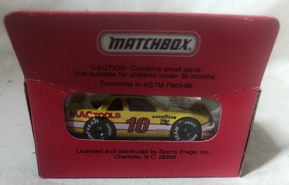 Matchbox Super Stars 1991 Ernie Irvan #10 MacTools Chevy Lumina ltd ed - TulipStuff