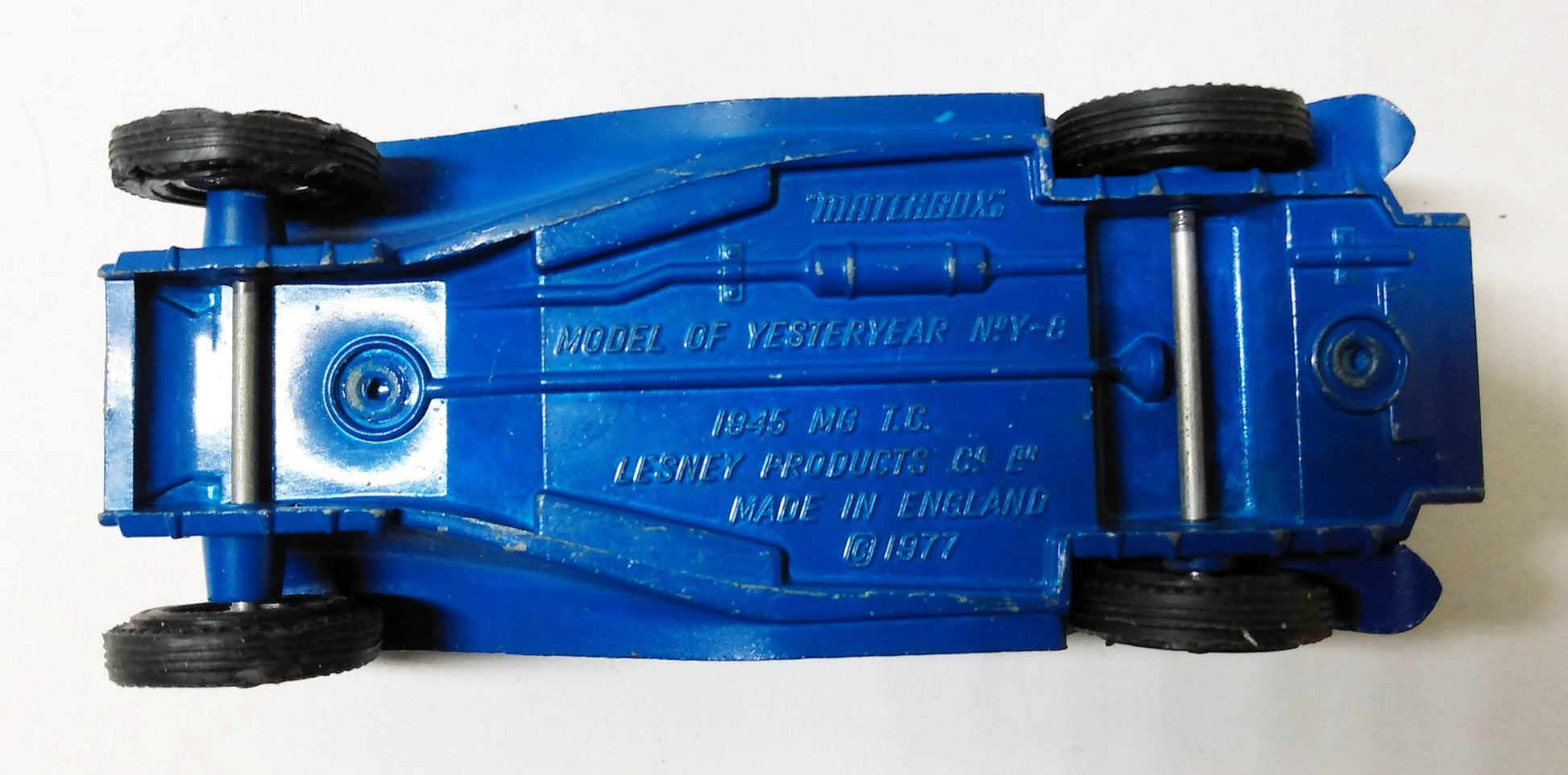 Lesney Matchbox Models of Yesteryear Y8 1945 MG TC black seats - TulipStuff