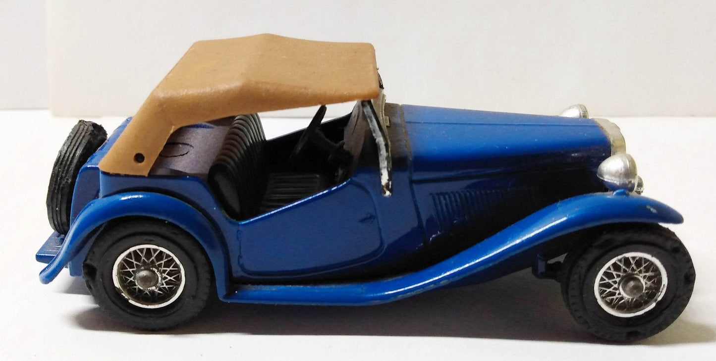 Lesney Matchbox Models of Yesteryear Y8 1945 MG TC black seats - TulipStuff