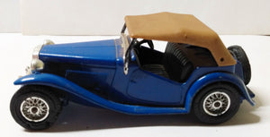 Lesney Matchbox Models of Yesteryear Y8 1945 MG TC black seats - TulipStuff