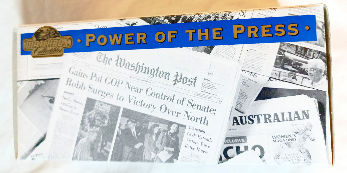 Matchbox Collectibles Power Of The Press The Australian 1937 GMC Van - TulipStuff