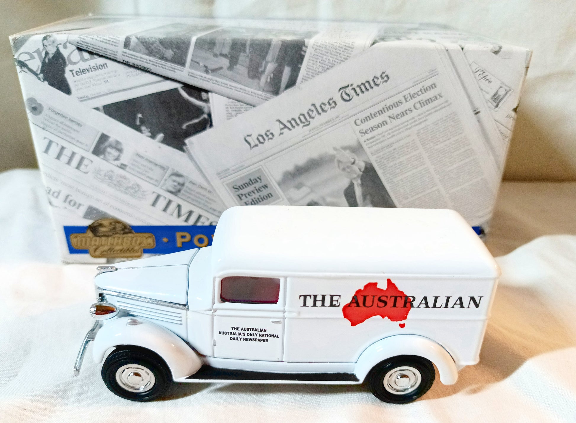 Matchbox Collectibles Power Of The Press The Australian 1937 GMC Van - TulipStuff