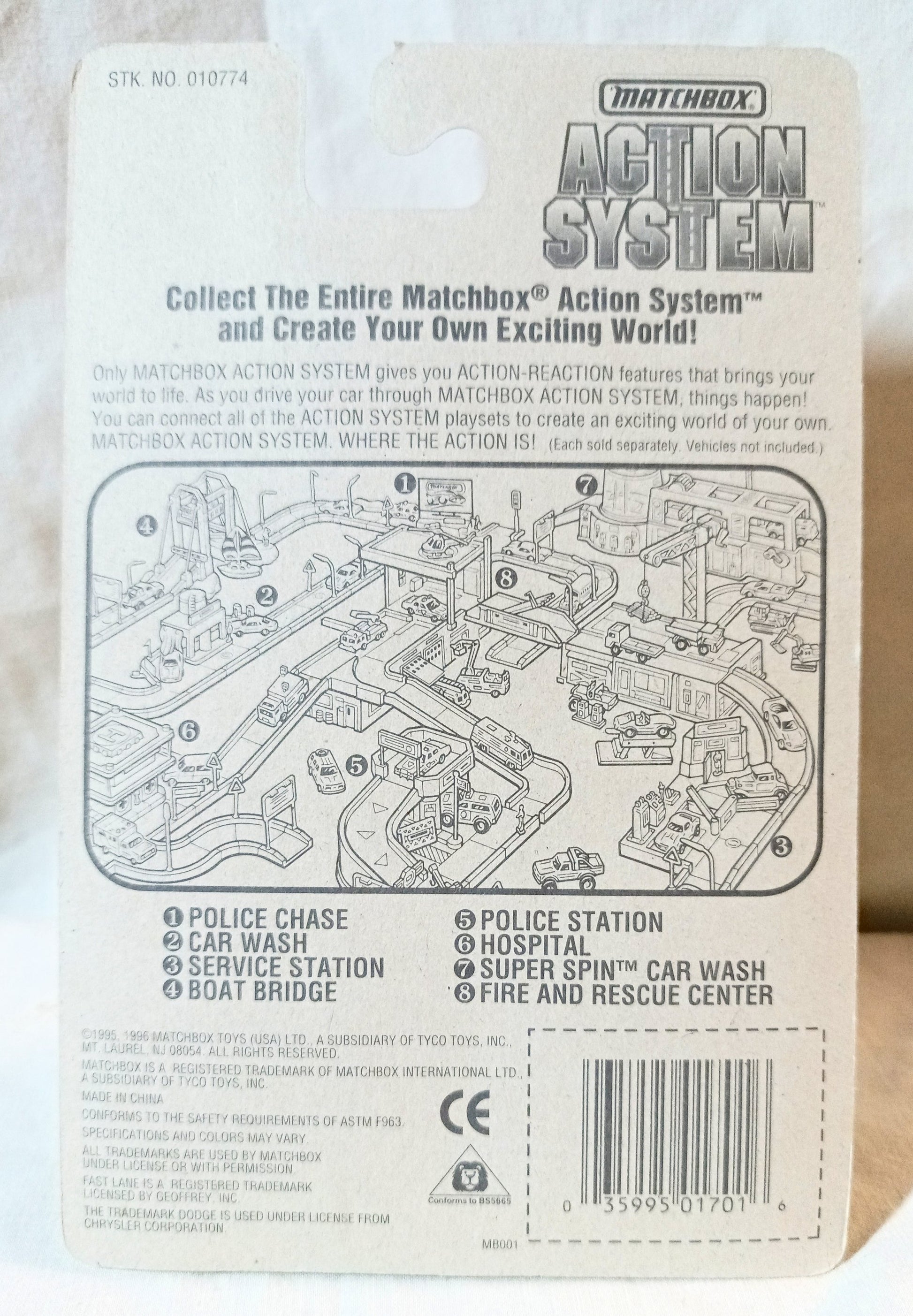 Matchbox 1 Dodge Challenger White Purple Superfast 1996 - TulipStuff