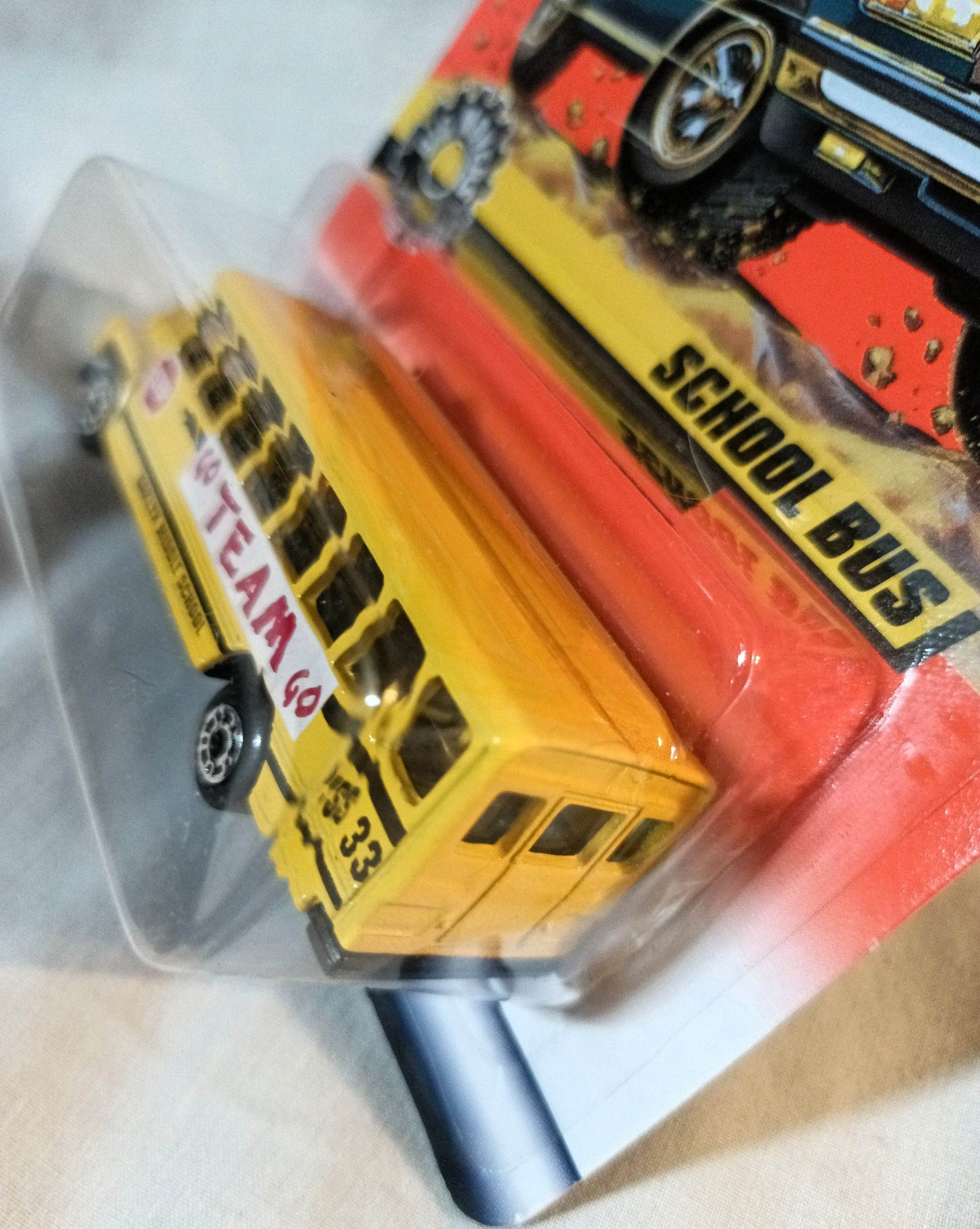 Matchbox #12 School Bus Oaklyn Middle PS33 Big Movers Series 1998 - TulipStuff