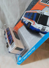 Load image into Gallery viewer, Matchbox #12 Swift Shuttle Airport Bus MBX Adventure City 2017 - TulipStuff
