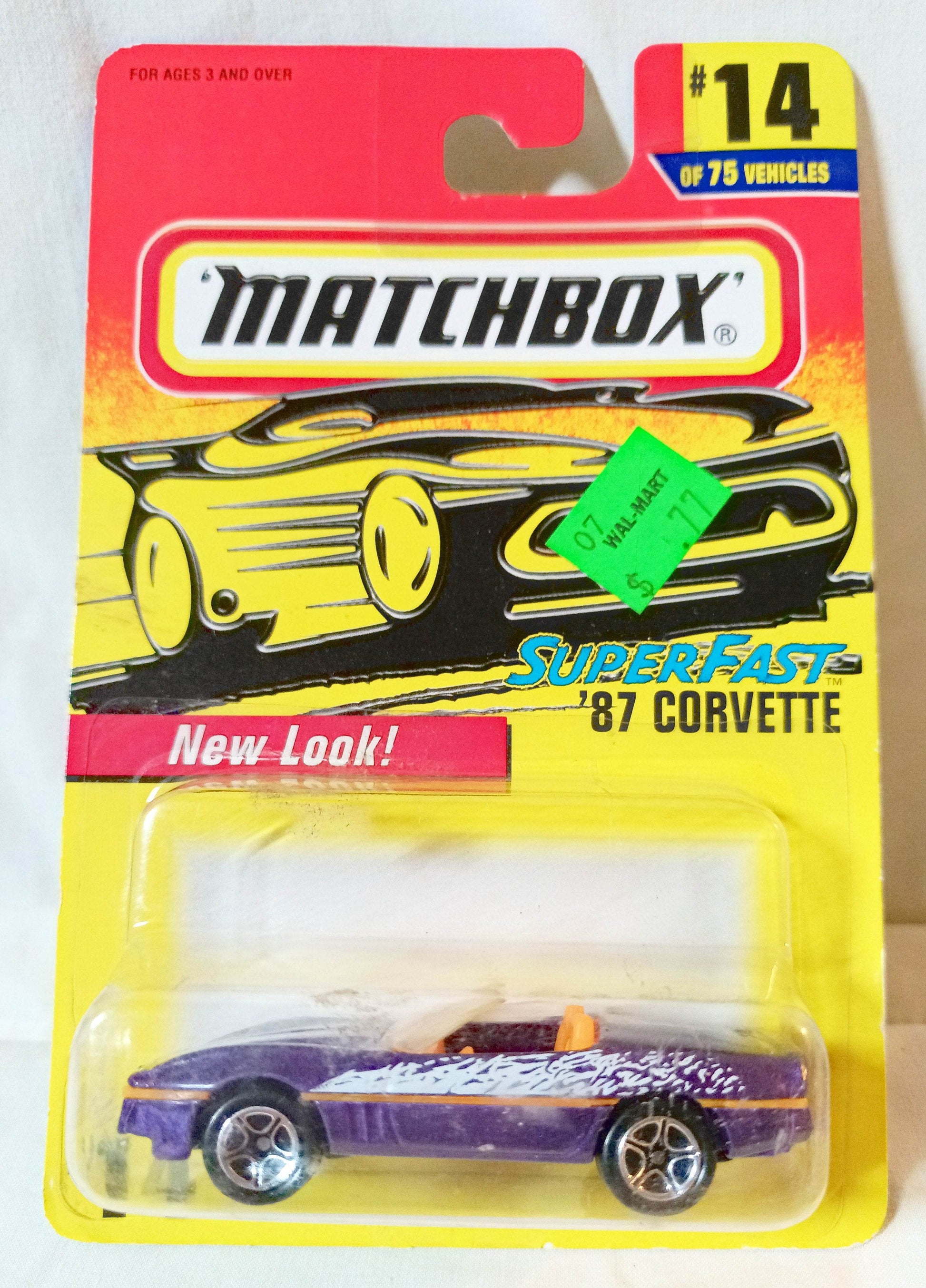 Matchbox #14 '87 Corvette Convertible Chevrolet Superfast 1997 - TulipStuff