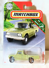 Load image into Gallery viewer, Matchbox 14 &#39;62 Nissan Junior Pickup MBX Road Trip 2018 Olive Green - TulipStuff
