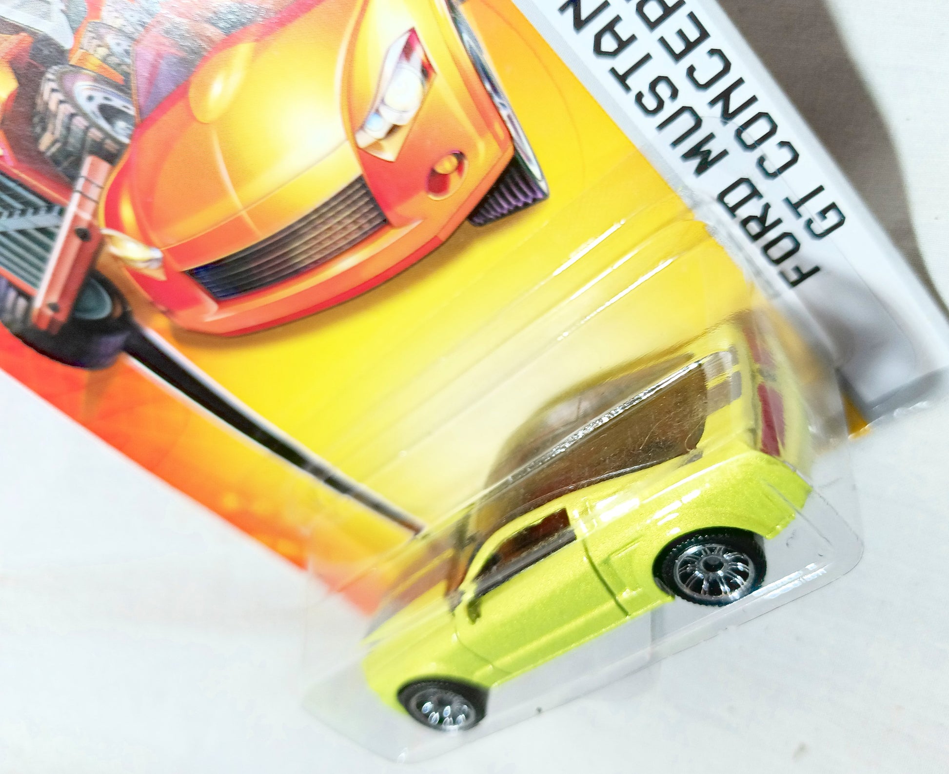 Matchbox #16 Ford Mustang GT Concept MBX Metal Lime Green 2007 - TulipStuff