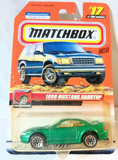 Matchbox #17 Ford 1999 Mustang HardtopGreat Drivers Series 2000 - TulipStuff